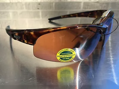 Maxx HD Sunglasses Ray Tortoise Golf Driving Lens Brown High Definition  • $19.95