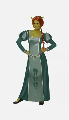 £50 • Buy Large Smiffys Shrek Princess Fiona Fancy Dress Costume Halloween Film Dress Wig