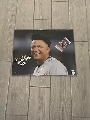 Miguel Cabrera Signed Photo 16x20 Detroit Tigers “MIGGY” Autograph Auto JSA COA • $150