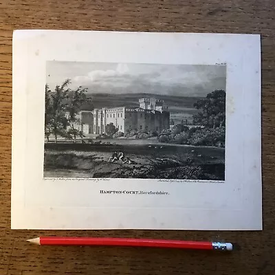 Hampton Court Herefordshire 1797 Print • £4