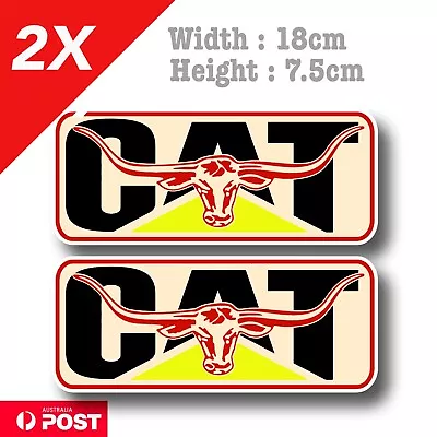 Caterpillar Bull Head Logo Decal Sticker  • $9.50