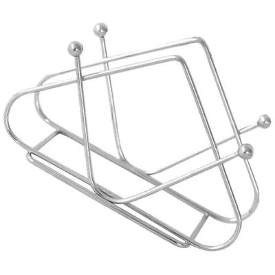  Napkin Holder For Table Silver Serving Tray Kitchen Paper Towel Vertical • £8.39