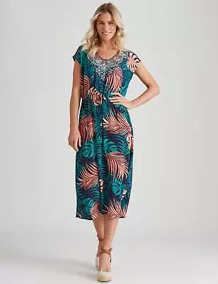 MILLERS - Womens Dress -  Extended Sleeve Rayon Maxi Dress With Heatseal • $65