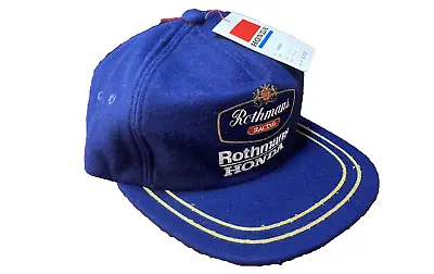 Rothmans Honda Hat Cap Made In Japan Wool Rayon MotoGP WGP Formula 1 Vintage • $169