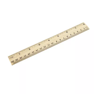 Wood Ruler 20cm 8 Inch 2 Scale Office Rulers Wooden Measuring Ruler 6pcs • $6.76