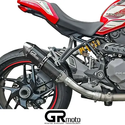 Exhaust For DUCATI MONSTER 1200 / S / R 2014 - 2020 GRmoto Muffler Carbon • $285.96