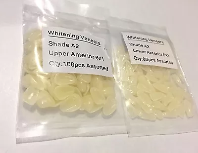 Dental Ultra-Thin Veneers Resin Teeth Upper + Lower Anterior Shade A2 100+80 PCS • $18.70