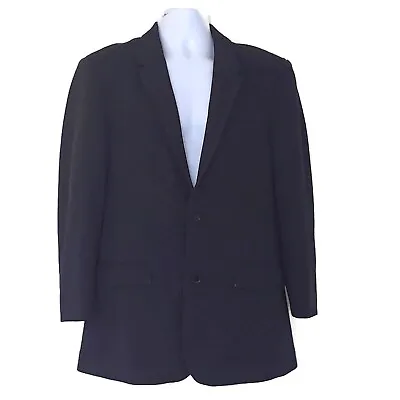 7 DIAMONDS Men's Sz M Blazer Jacket Sport Tweed Modern Casual Navy  • $38.99