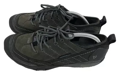 Merrell Mimosa Womens Grey Black Lace Oxford Size 7 Walking Hiking Shoes • $27.77