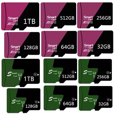 High Speed Memory For Micro SD Card 128GB 256GB 512GB 1TB TF Card Ultra Class 10 • $5.29