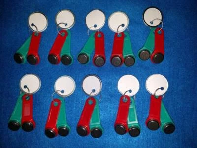 $4.50 • Buy New Exaktime System Jobclock Job Clock Ibutton Keytabs ~ Set Of Green & Red