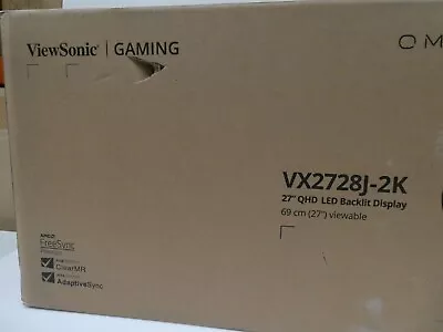 ViewSonic VX2718-2KPC-MHD 27-Inch WQHD 165Hz Curved Gaming Monitor - Black • $382.49