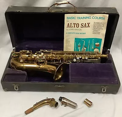 Vintage 1924 C.G. Conn LTD. Elkhart INC. Alto Saxaphone 111115 In Case • $299