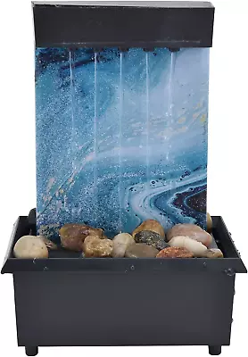 Desktop Fountain Waterfall USB Meditation Relaxation Fountain Indoor Outdoor P • $46.99