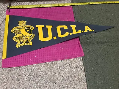 VINTAGE UCLA Bruins LOS ANGELES Pennant BANNER Flag CALIFORNIA - SHIP FAST • $21.69