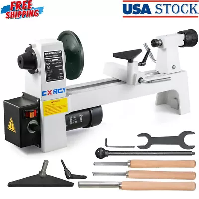 Wood Lathe Machine 12  X 18  Mini Benchtop 1/3 HP Variable Speed Woodturning Kit • $398.99