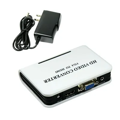 VGA To HDMI Full HD 1080P Video Audio Converter Adapter Box For Laptop PC DVD • $11.27