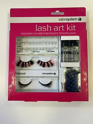 Salon System Lash Art Kit - Inc. Individual & Strip Lashes Adhesive & Feathers • £16.92