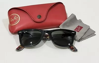 Ray Ban Wayfarer Sunglasses Special Series #9 Italy Guitar Print Rare RB 2140 • $155