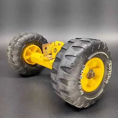 Mighty Tonka Road Grader MR-970 Front Axle Assembly Tires Wheels 2510 • $21.95