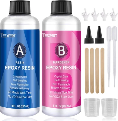 £21.97 • Buy Epoxy Resin Crystal Clear Kit -16oz /474ml Casting Resin For Jewellery DIY Art