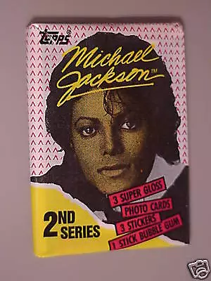 Michael Jackson Trading Cards 2nd Series  - Rare Unopened Wax  Packs  • $7.95