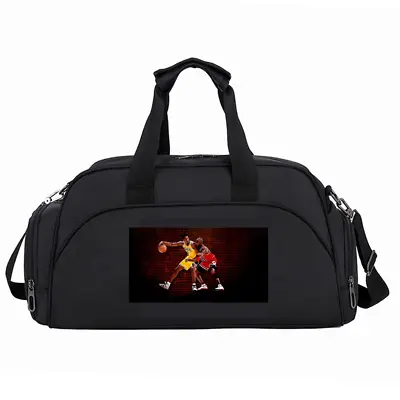 $75 • Buy Kobe Bryant & Michael Jordan NBA Large Heavy Duty Travel Duffle Bag Black