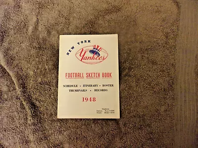 1948 NEW YORK YANKEES MEDIA GUIDE Yearbook FOOTBALL AAFC Program Press Book AD • $149.98