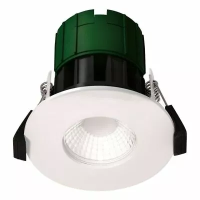£200 • Buy 18 X Luceco Matt White LED Fire-rated Colour Changing Downlight 6W IP65 REF-RFC5