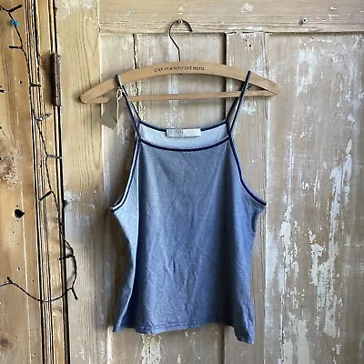 Miu Miu 1990s Grey Blue Vest Tank Top Size S UK 8/10 • £45