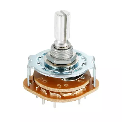 6mm 2P6T 2Pole 6Position Single Deck Band Channel Rotary Switch Selector • $6.65