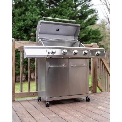 $299.99 • Buy Monument Grills 4 - Burner Built In Liquid Propane 60000 BTU Gas Grill With Side