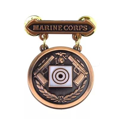 US Marine Corps Pistol Competition Badge Pin USMC Marksmanship Insignia • $9.99