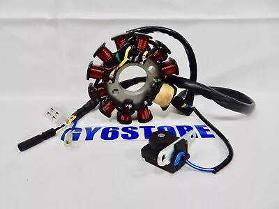 11 POLE / COILS MAGNETO STATOR FOR 150cc GY6 SCOOTER ENGINES WITH AC SYSTEM • $17.30