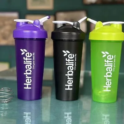 New Herbalife Portable 600ml Shaker Cups 6 Candy Colors BPA-Free Plastic Bottles • $10.99