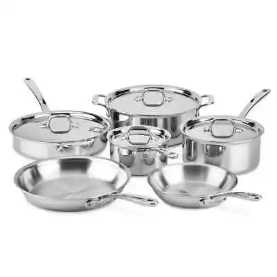 All-Clad  Stainless Steel D3 Everyday  10 Piece Cookware Set • $429.99