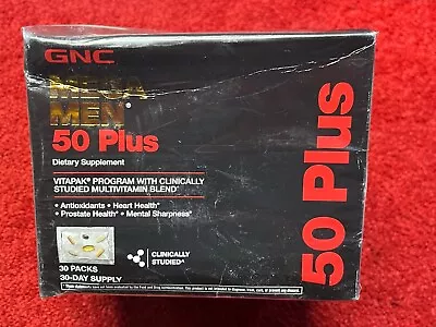 GNC Mega Men 50 Plus Vitapak 30 Packs Exp 7/24 • $39.95