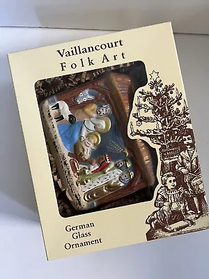 $125 • Buy Vaillancourt German Glass Ornament 2 Sided Nativity 199/500 Signed By Artist