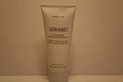 Lot Of 2 Mary Kay Satin Hands Hand Cream With Sunscreen SPF 4 3 Oz  Full Size • $8.79