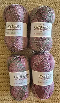 Cascade Yarns Pacific Color Wave #318 Superwash Merino Wool Blend: 4 Skeins • $27.95