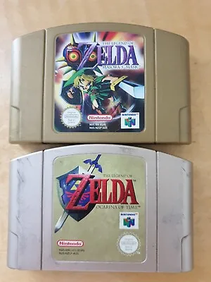 The Legend Of Zelda Majora's Mask Ocarina Of Time Bundle N64 Nintendo 64 • $239.95