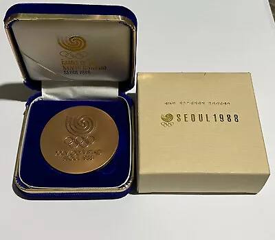 $291.91 • Buy NEW Olympic Participation Medal From Seoul 1988 In Original Case & Boxe