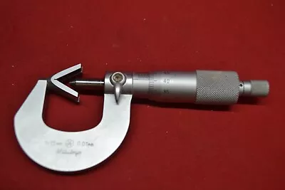 $59.99 • Buy Mitutoyo No. 114-101  V-anvil Micrometer  * 1-15mm * 0.01mm * WITH CASE