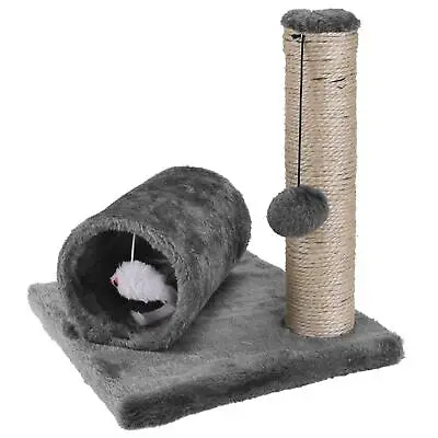 £11.99 • Buy Cat Kitten Sisal Scratch Post Bed Toy With Tunnel & Mouse Pet Fun Activity Play