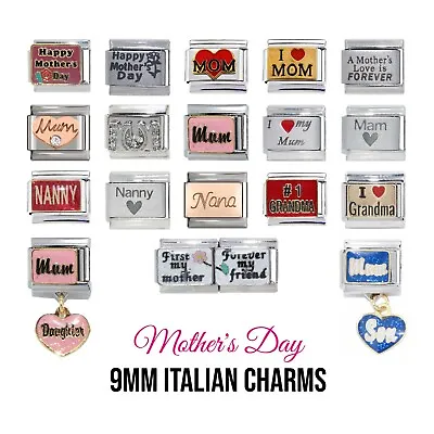 Mother's Day 9mm Italian Charm - Fits 9mm Classic Italian Charm Bracelets • £4.99