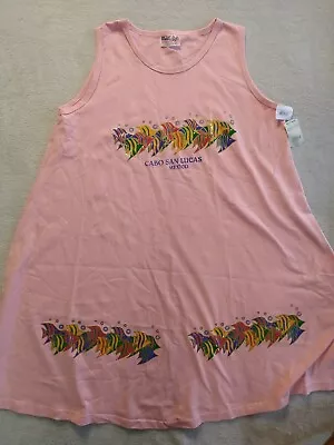 $37.65 • Buy Cabo San Lucas Mexico Large Tank Dress Sun Beach Cover Up New Souvenir Vacation