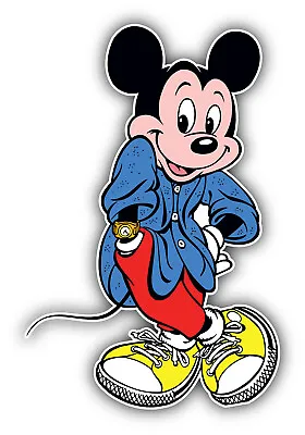 Mickey Mouse Cartoon Funny Sticker Bumper Decal - ''SIZES'' • $3.75