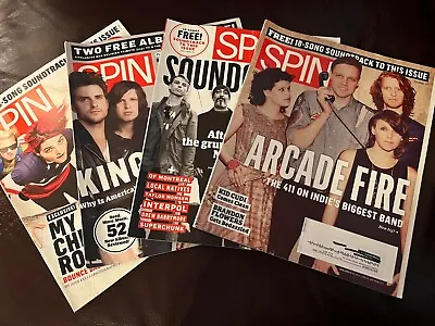 Spin Magazine 2010 Issues Arcade Fire My Chemical Romance Kings Leon Soundgarden • $4.99
