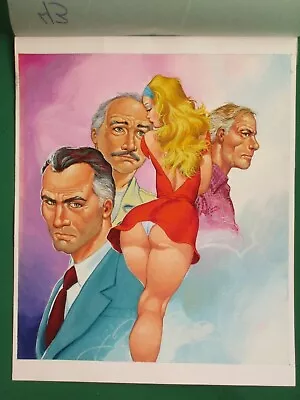  Sexy Blonde Babe Leggy Red Dress Big Butt Sugar Daddy Amazing Mexican Cover Art • $199.99