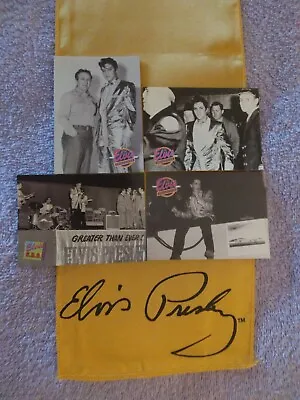 Elvis Presley Signature Gold Scarf&elvis Gold Lame Suit/jacket Trading Cards Lt5 • $25